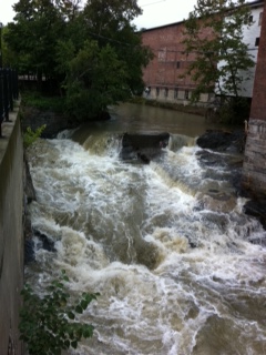 Whetstone Brook, Brattleboro, VT one week after tropical  storm Irene